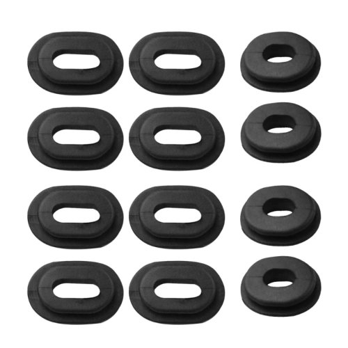 12 stuks rubberen tule voor zijpaneel – ring/afstandhouder voor CG125, CB100, 550K, 550F, 750F, CB125S, XL100
