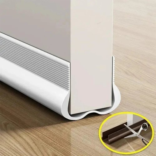 Guarnizione flessibile per sottoporta - nastro sigillante autoadesivo contro spifferi, polvere e rumore