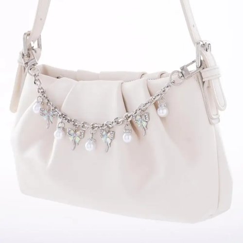 Dây xích túi hoa anh đào ngọc trai men – móc trang trí điện thoại và túi, dây đeo mở rộng crossbody