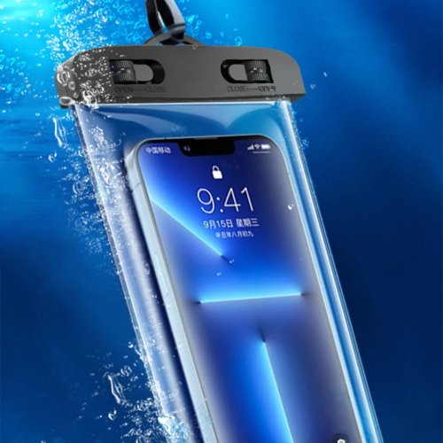 IP68 방수 스마트폰 파우치 - 떠다니는 드라이백형, 터치 지원 화면과 넥 스트랩 포함, iPhone 및 Android 전기종 호환, 수영·스노클링·서핑용
