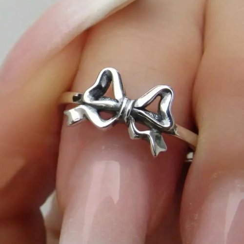 Vintage Boho Bowknot Ring for Everyday Wear