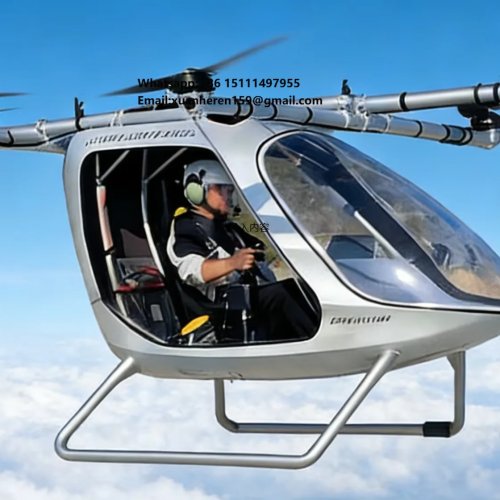 Załogowy eVTOL pasażerski SHUIMAN JINSHAN — elektryczny dron lotniczy ultralekki, cichy lot, ładowność 90 kg, 36 km/h