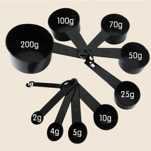 5/10er Set Küchen-Messlöffel und Messbecher – Teelöffel, Zuckerschaufel & Mehl-Messbecher zum Backen