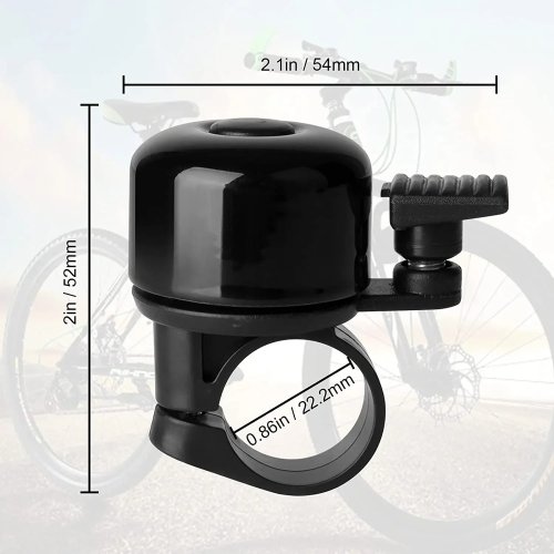 Timbre para bicicleta de aleación – timbre de manillar, sonido fuerte para MTB y carretera, alarma de seguridad