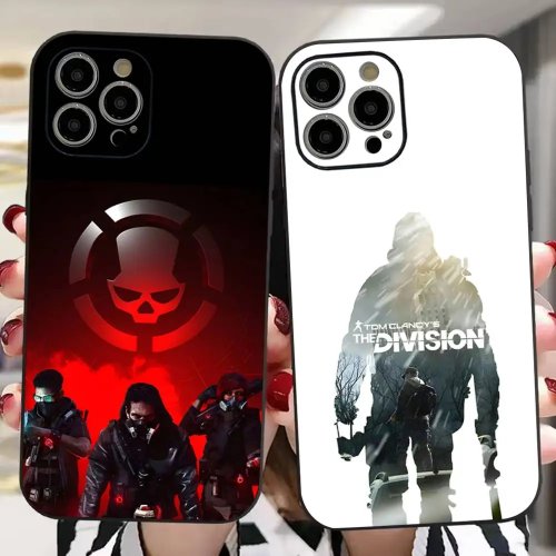 Custodia TPU Tom Clancy's The Division 2 per iPhone 16/15/14/13/12/11 — Mini/Pro/Pro Max/Plus, morbida e delicata sulla pelle
