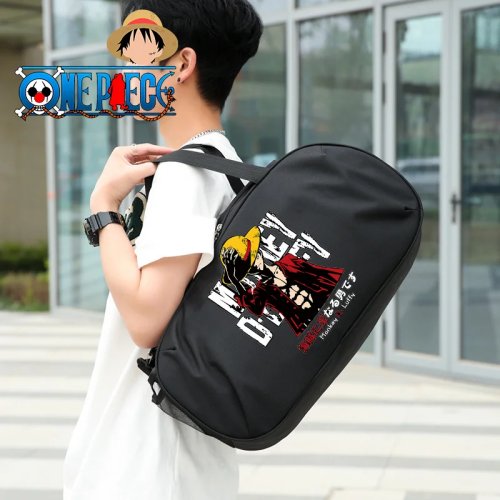 Plecak podróżny One Piece Luffy – Duża pojemność, tkanina Oxford, plecak sportowy/kempingowy z kieszeniami