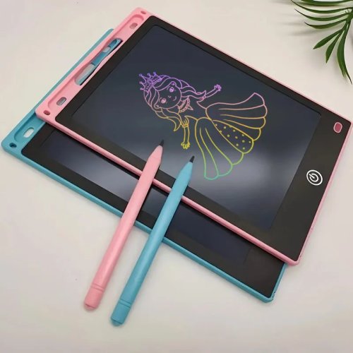Tableta de escritura LCD 12 pulgadas para niños - tablero electrónico reutilizable para dibujar, colorido, juguete educativo, regalo de cumpleaños