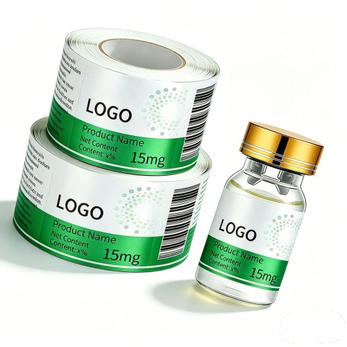 Lọ thủy tinh 3 ml tái sử dụng — vial mẫu có thể nạp lại, tem nhãn in theo yêu cầu và sticker niêm phong có vân chống can thiệp