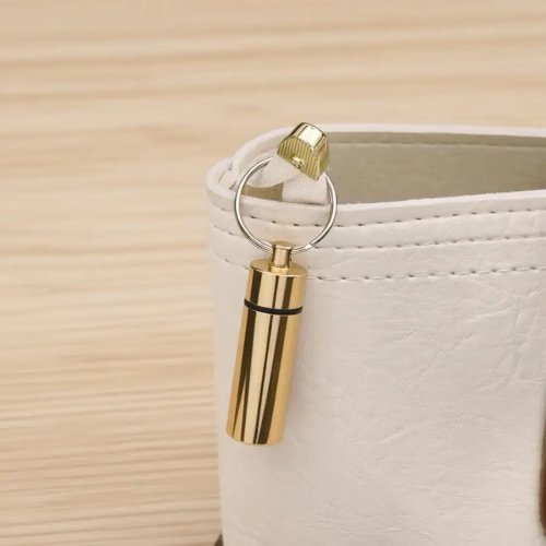 Mini wodoodporny flakonik-brelok na leki – przenośne pudełko na tabletki, urocze, wielokolorowe