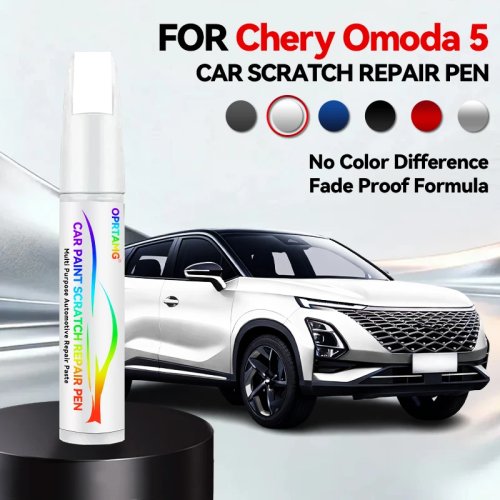 Plumón/lapicero de retoque de pintura para coche — Reparador de rayones DIY Negro/Blanco/Rojo/Verde para Chery Omoda 5 (2022-2026)