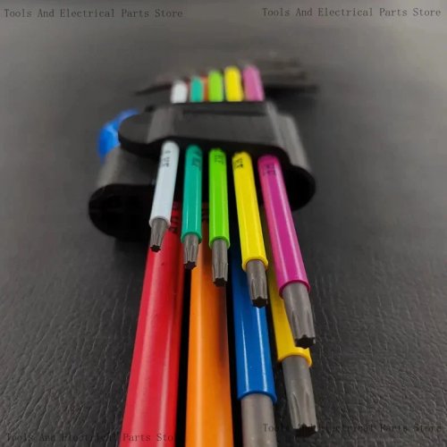 Wera 967/9 TX XL Torx L‑Winkelschlüssel-Set, 9-teilig, mehrfarbig (Pflaume), extra lang