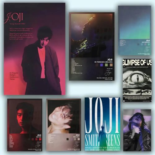 Joji 방수 월아트 포스터 — 캘리그래피 감성, 거실·침실 벽 장식