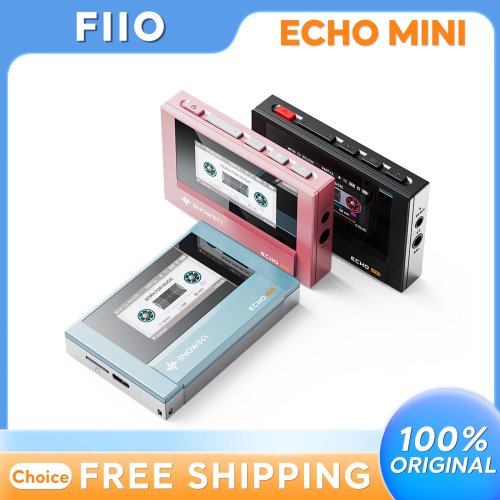 FiiO Snowsky Echo Mini مشغل MP3 بلوتوث لاسلكي 8 جيجابايت — مشغل محمول بطابع ريترو، يدعم DSD/Hi‑Res وقابل للتخصيص