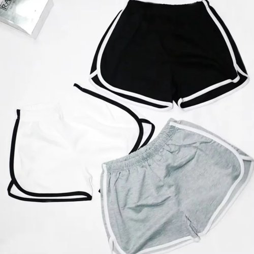 Dames short met elastische taille, losse pasvorm, sneldrogend — lichte zomershort voor hardlopen, fitness en vrijetijd, niet-doorzichtig