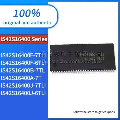 Circuit intégré SRAM IS42S16400 – plusieurs versions (IS42S16400J-6TLI, -7TLI, -A-7T, -B-7TL, -F-6TLI, -F-7TLI) – qualité assurée