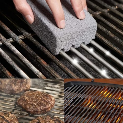 Đá bọt (pumice) vệ sinh vỉ nướng BBQ 1 chiếc - Khối tẩy rửa cho vỉ nướng ngoài trời