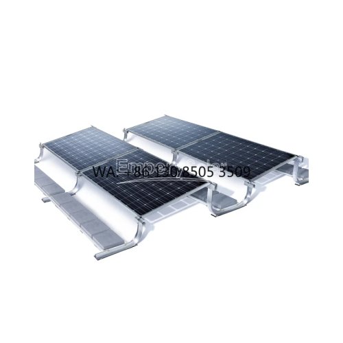 Suportes de montagem solar com lastro para telhado plano — instalação fácil, AL6005-T5, SUS304, lastro EPDM, norma JIS C8955:2017