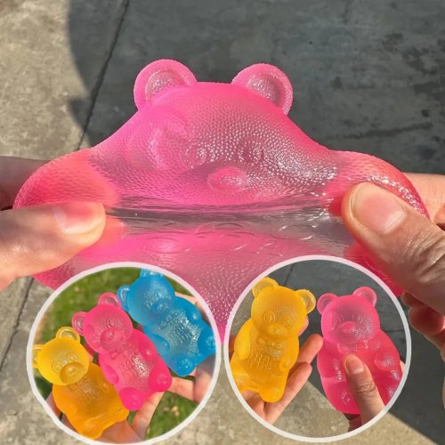 Soft Bear Squishy Stress Ball — slow-rebound pinch toy for stress relief and sensory play
