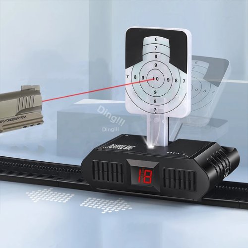Bersaglio laser automatico 2026 aggiornato con voce e musica, contapunti e reset automatico – per allenamento con pistole giocattolo
