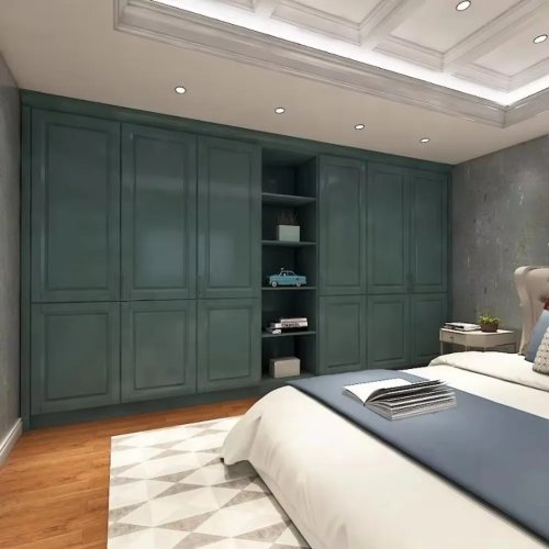 Armadio per camera in stile italiano, su misura in legno — economico
