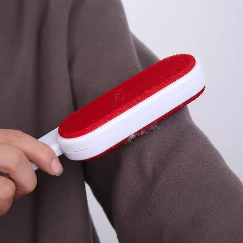 2‑Sided Self‑Cleaning Pet Hair Remover Brush — Reusable Lint & Fur Remover for Sofa, Carpet & Clothes