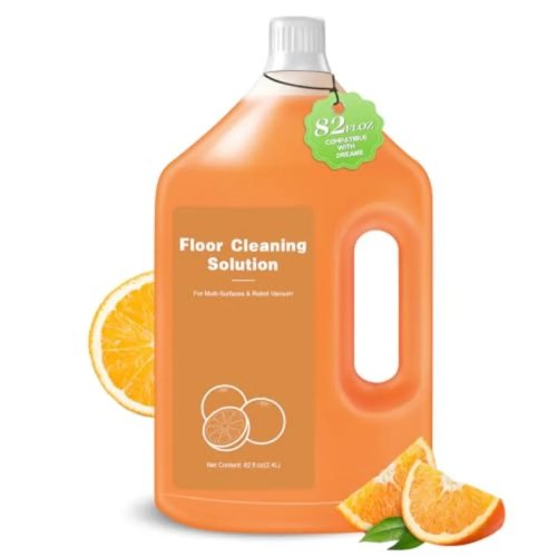 Nước lau sàn hương cam 2,4 L — Ít bọt, Hương thơm cam nhẹ, Tương thích với Dreame, Dùng cho mọi loại sàn