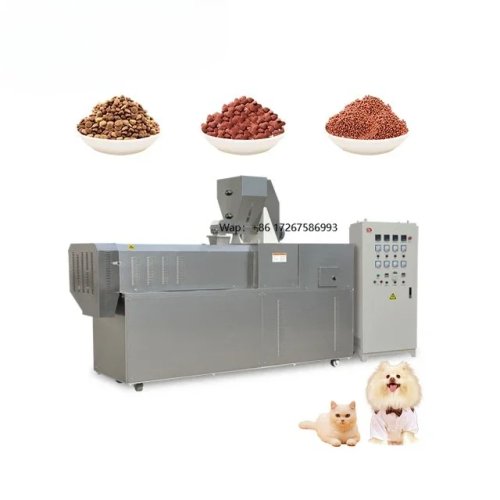 Máy đùn trục vít đôi làm viên thức ăn — máy sản xuất thức ăn viên cho mèo, chó, cá và gia cầm