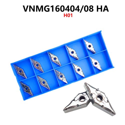 Plaquetas de carburo VNMG160404/160408 VNMG1604 (HA H01) – 10 unidades para aluminio, 100% originales