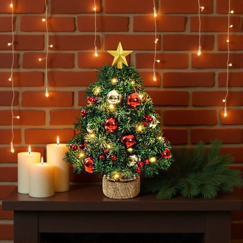 Estrella mini 6 cm para rematar árbol de Navidad — Adorno colgante