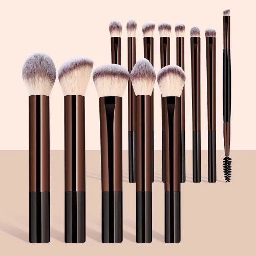 13-delige make-upkwastenset – foundation-, concealer-, poeder-, oogschaduw-, blush-, kabuki- en blendkwasten