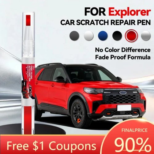 Bút sơn chấm/retouch cho Ford Explorer (1991–2025) — mã màu K5/U2/U3/U4/U5/CD6, sửa xước tự làm (DIY)