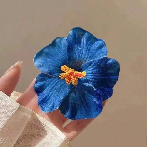 Haarklammer mit künstlicher Blüte für Damen – süße Blumen‑Haarspange, vielseitiger Seiten‑/Pony‑Clip