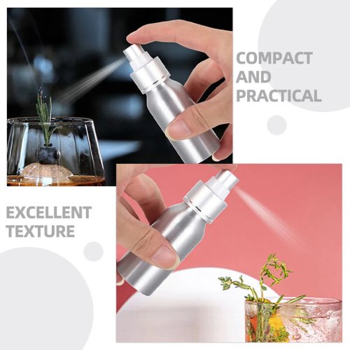 Atomizador para cocktail 120 ml — frasco spray compacto em alumínio/PP com névoa fina para cocktails, vinho e fragrâncias