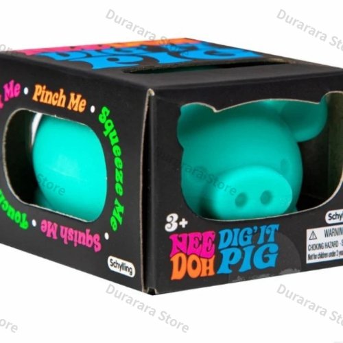 NeeDoh 'Digging Pig' Squishy — juguete sensorial antiestrés para apretar, regalo de cumpleaños para niños y adultos