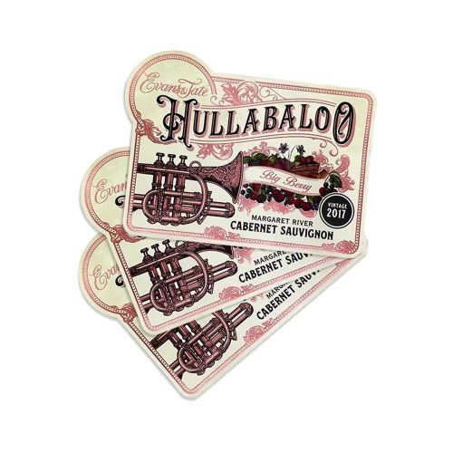 Luxury Custom Wine Labels — Gold Foil, Spot UV, Textured Bottle Stickers