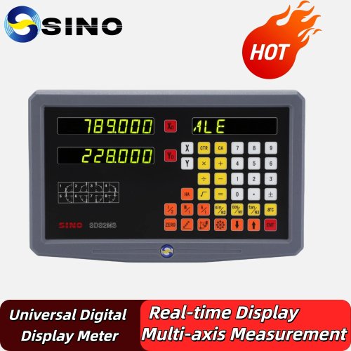 SINO SDS2MS 2-assige DRO digitale uitlezing voor draaibank/frees, TTL-invoer, AC110/220V display voor lineaire schaal/encoder