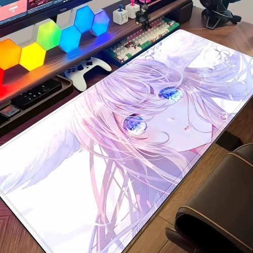แผ่นรองเมาส์ขนาดใหญ่กันลื่น ลาย A Silent Voice (Shouko Nishimiya) — Mousepad/แผ่นรองคีย์บอร์ดสำหรับเกมเมอร์