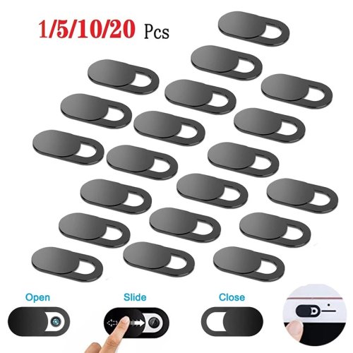Sliding webcam cover — privacy camera slider for laptop, phone, tablet (20/10/5/1 pcs)