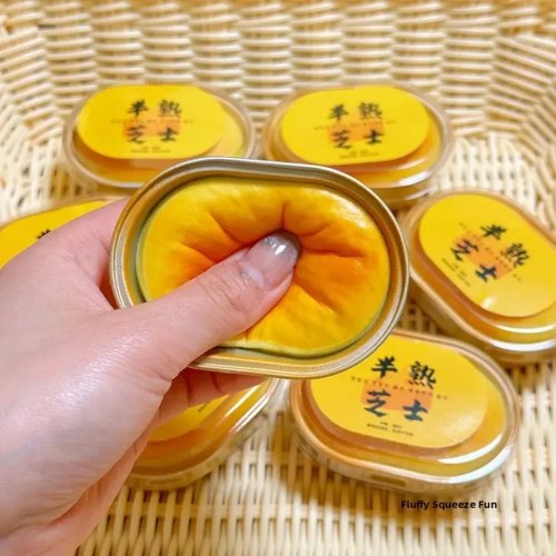 Squishy Simulated Cheese Bread Squeeze Toy - Slow‑Rise Stress Relief Fidget (Sensory) for Anxiety, ADHD, Autism — Gift for Kids & Adults