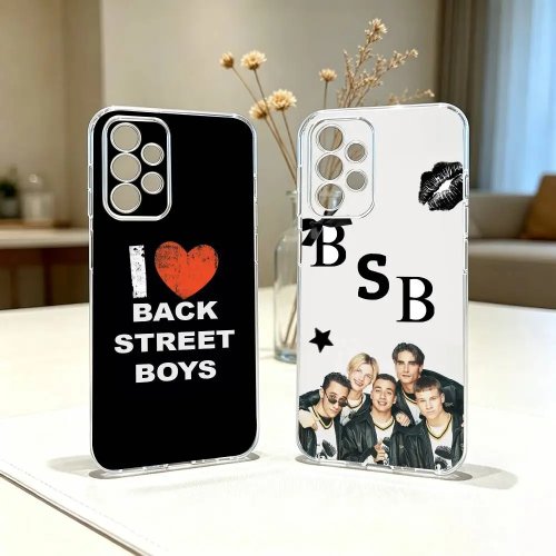 Backstreet Boys 투명 케이스 삼성 Galaxy S30/S25/S24/S23/S22/S21/S20용 (Ultra/Plus/FE 호환) — 소프트 TPU 케이스