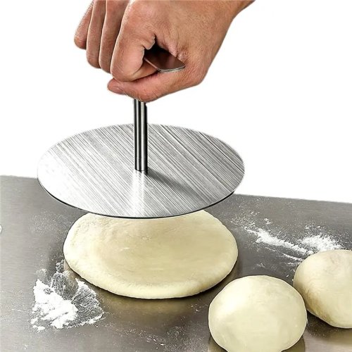 Stainless Steel Tortilla Press - Multi-functional dough press for corn & flour tortillas, gluten-free friendly