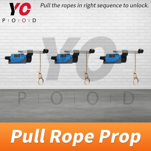 Bộ thiết bị kéo dây cho escape room — kéo dây theo đúng thứ tự để kích hoạt khoá điện từ 12V (trò chơi Takagism thực tế)
