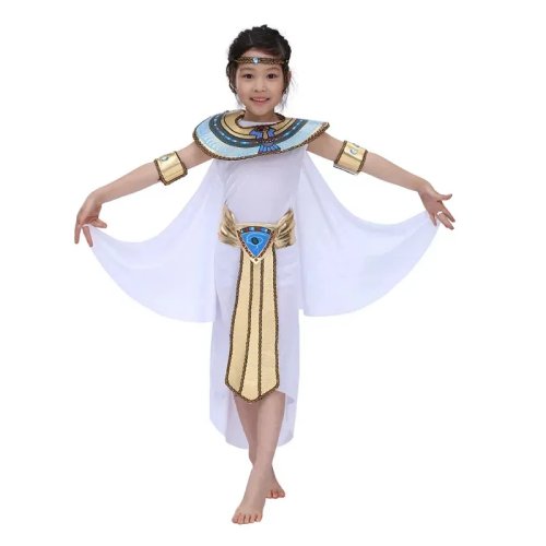 Disfraz infantil Halloween Faraón / Reina Cleopatra del Antiguo Egipto para bebé y niños