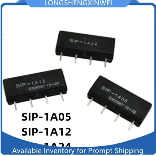 SIP-1A05/SIP-1A12/SIP-1A24 1A 4-pins DC-relais (5V/12V/24V)