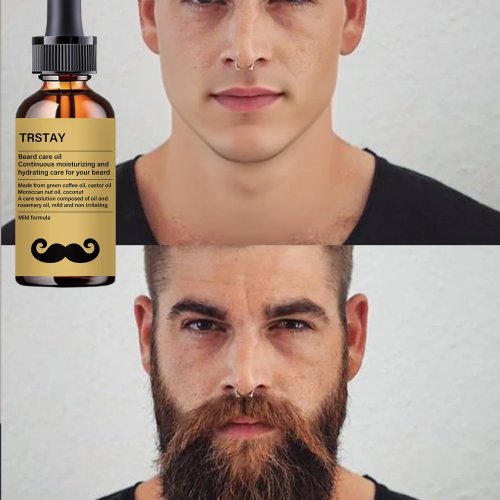 Huile pour barbe homme — démêle instantanément nœuds et enchevêtrements, redonne de la douceur et nourrit pour une barbe soyeuse