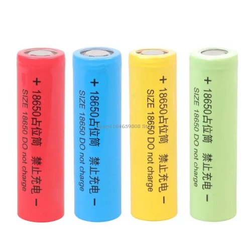 2-Pack 18650 Dummy Battery Shells (0V) — Empty Housing for Assembly/Training