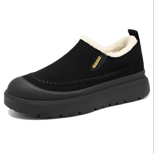 Męskie zimowe buty — gruba podeszwa, podwyższające, antypoślizgowe, ciepłe, ocieplane, casual
