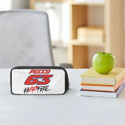 Astuccio Pecco Bagnaia 63 'Go Free' – astuccio grande per studenti, porta penne e organizer per cancelleria