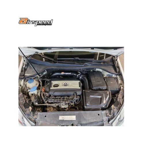 Airspeed kit de admisión de aire frío 100% fibra de carbono seca para VW EA888 Mk6 GTI 2.0T