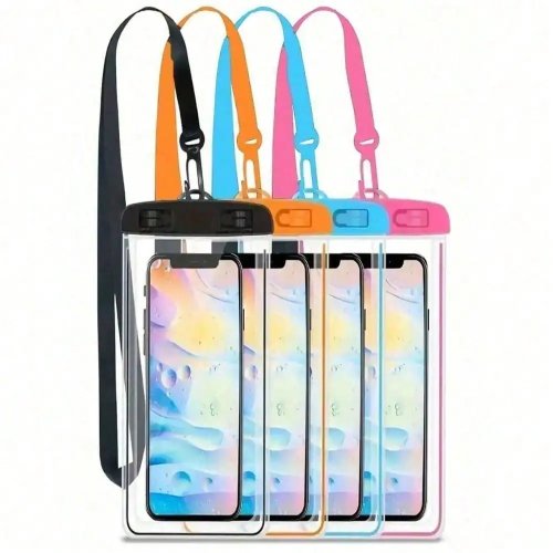 Universal Waterproof Phone Pouch (1/2/3/4/5pcs) – Touchscreen Dry Bag, Fits iPhone 15/14/13 Pro/Max/Plus & Most Smartphones, for Swimming, Diving, Rafting and Water Sports